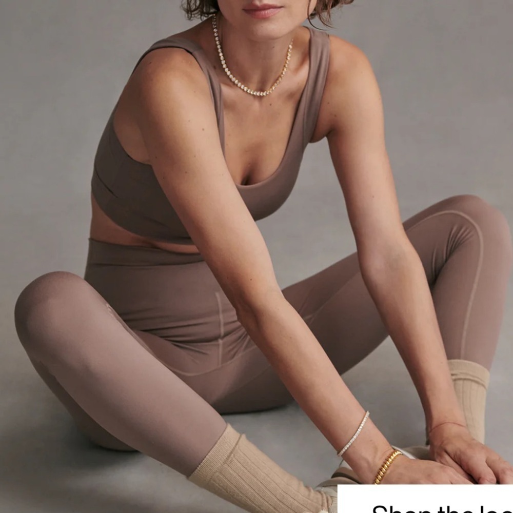 Varley NWOT FreeSoft High-Rise Legging 25” in Deep Taupe Size Large